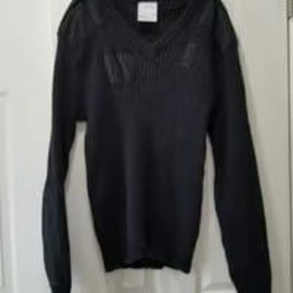 Brigade quartermasters 100% wool wooly pully v neck size 48 vtg READ - Picture 1 of 8